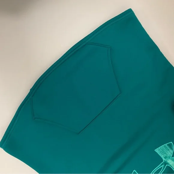 Under Armour Teal Cold Gear Hooded Sweatshirt - Picture 5 of 9